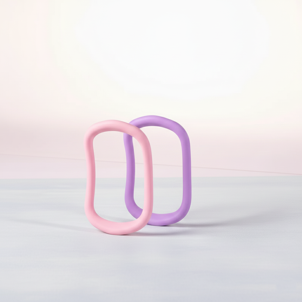 Hard Pilates Ring (Magic Circle) Back Trainer for Yoga & Pilates, Posture Stretch Tool for Arms, Thighs & Calf Training