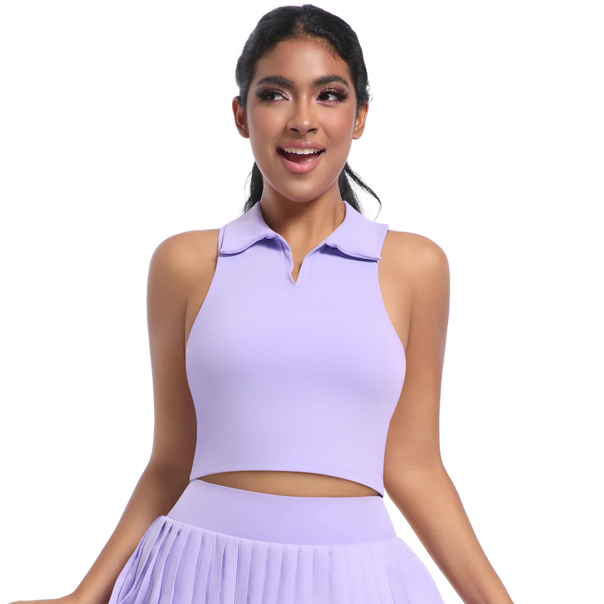 Venturo Gym Sports Top, Sleeveless Yoga Running Crop Tank, Lightweight Breathable Workout Vest for Women’s Activewear