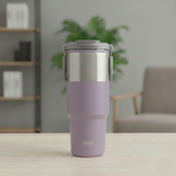 TYESO 900 ml Double‑Wall Stainless Steel Thermo Bottle, Vacuum Insulated Coffee/Water Cup, Hot & Cold Travel Mug, Cupholder‑Friendly