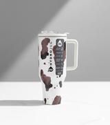 HydroJug 32oz/40oz Stainless Steel Traveler Tumbler, Double Wall Vacuum Insulated Thermal Car Mug, Straw Lid for Iced Coffee & Travel