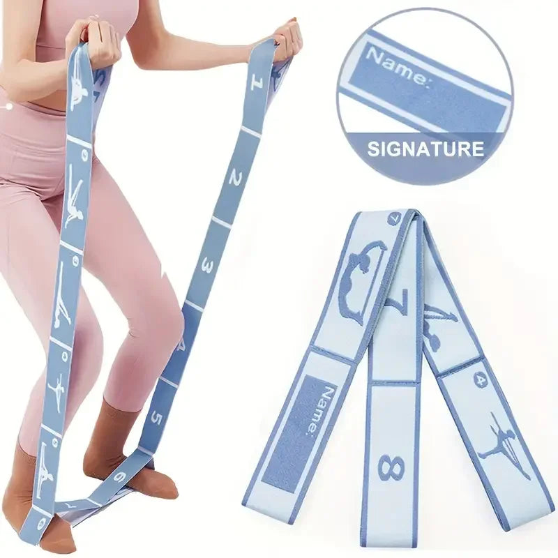 Belunvia Stretch Training Strap, Elastic Yoga Resistance Band for Pilates, Dance & Fitness Exercises