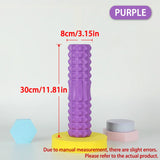 FlexRoll Hollow Column Foam Roller (30/45cm), Deep Muscle Massage Roller for Gym, Yoga & Rehabilitation