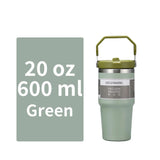 NEXASIL 30oz Tumbler with Straw Sipper Water Bottle for Adults Vacuum Insulated Mug Travel Tumbler | 890ml