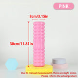 FlexRoll Hollow Column Foam Roller (30/45cm), Deep Muscle Massage Roller for Gym, Yoga & Rehabilitation