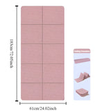 Belunvia Foldable TPE Travel Yoga Mat, Double-Sided Non-Slip Exercise Mat for Pilates, Stretching & Floor Workouts