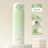 Yimi Portable 500ml 316 Stainless Steel Thermos | Vacuum Insulated Travel Tumbler Water Bottle & Coffee Cup