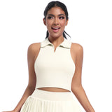 Venturo Gym Sports Top, Sleeveless Yoga Running Crop Tank, Lightweight Breathable Workout Vest for Women’s Activewear