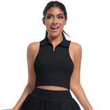 Venturo Gym Sports Top, Sleeveless Yoga Running Crop Tank, Lightweight Breathable Workout Vest for Women’s Activewear