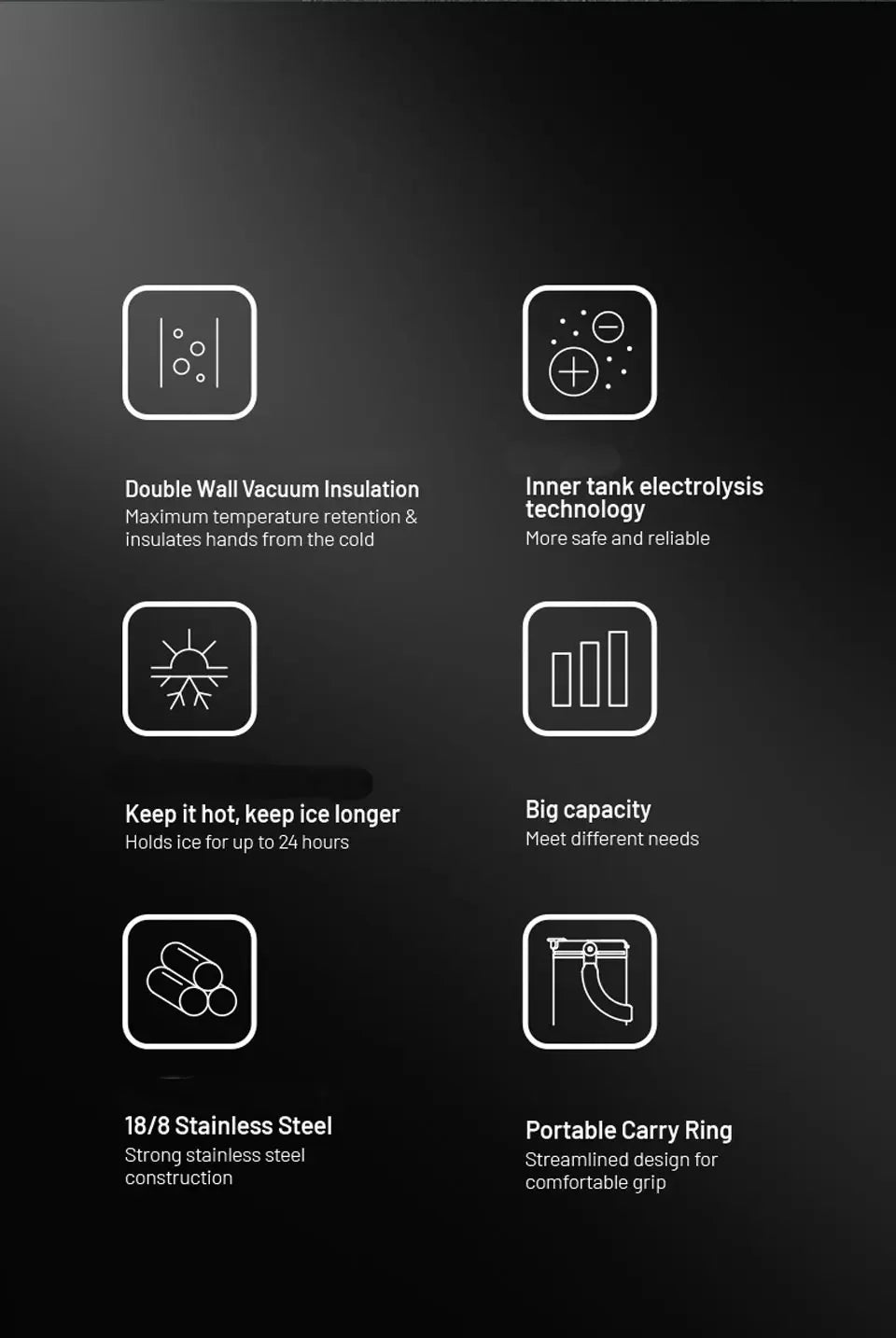 TYESO 900 ml Double‑Wall Stainless Steel Thermo Bottle, Vacuum Insulated Coffee/Water Cup, Hot & Cold Travel Mug, Cupholder‑Friendly