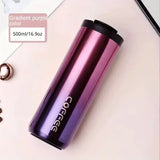 KORVA 400ML Stainless Steel Coffee Thermos Bottle, Vacuum Insulated Thermal Mug, Leakproof Travel Coffee Cup for Car, Office & Outdoor Use