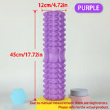 FlexRoll Hollow Column Foam Roller (30/45cm), Deep Muscle Massage Roller for Gym, Yoga & Rehabilitation