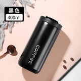 KORVA 400ML Stainless Steel Coffee Thermos Bottle, Vacuum Insulated Thermal Mug, Leakproof Travel Coffee Cup for Car, Office & Outdoor Use